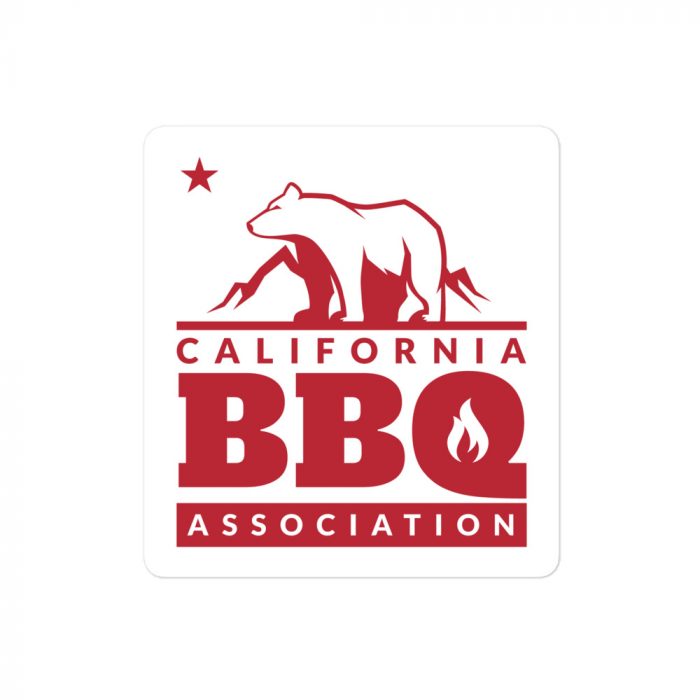 California BBQ Association Sticker - Image 2